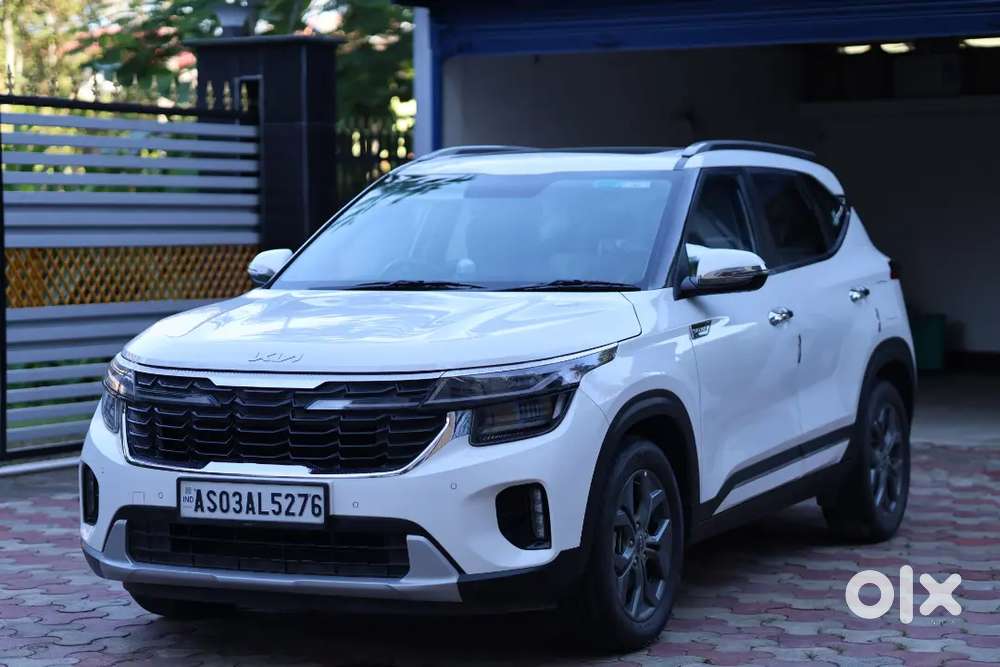 2024 Kia Seltos Htx 1.5 Petrol Mt  White  Like New  20,500 Km