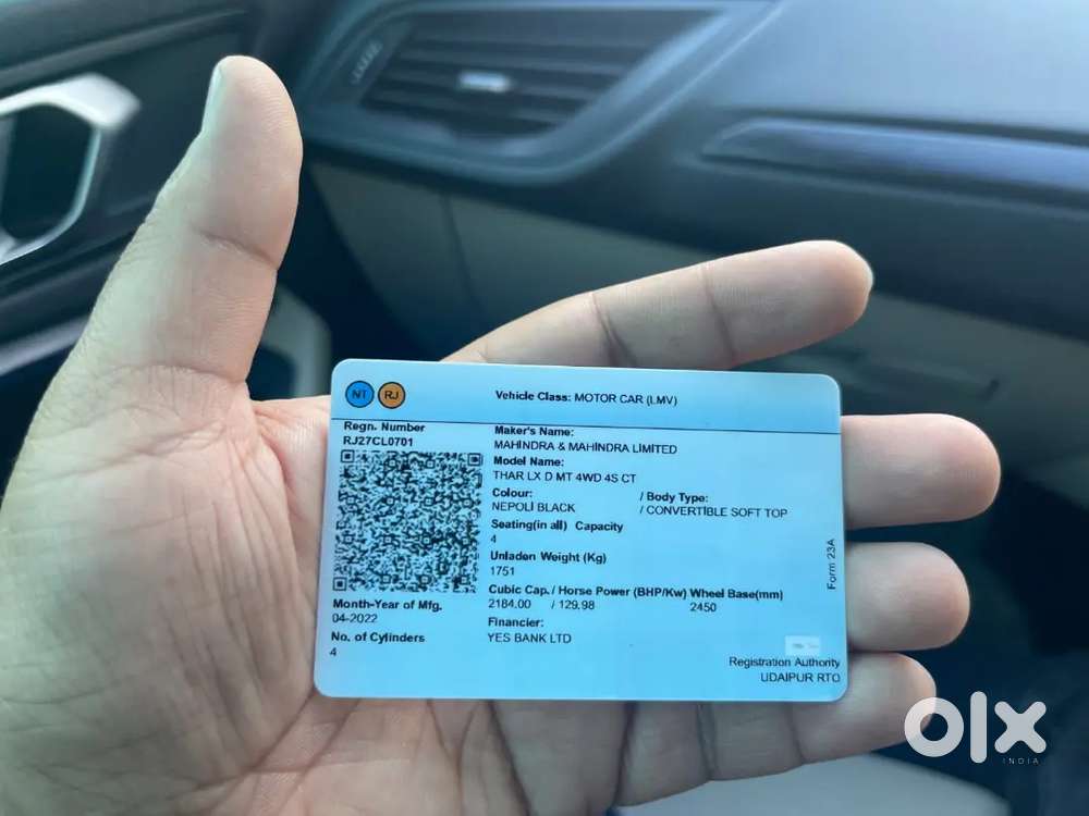Mahindra Thar Diesel Manual 2022 Lx Diesel