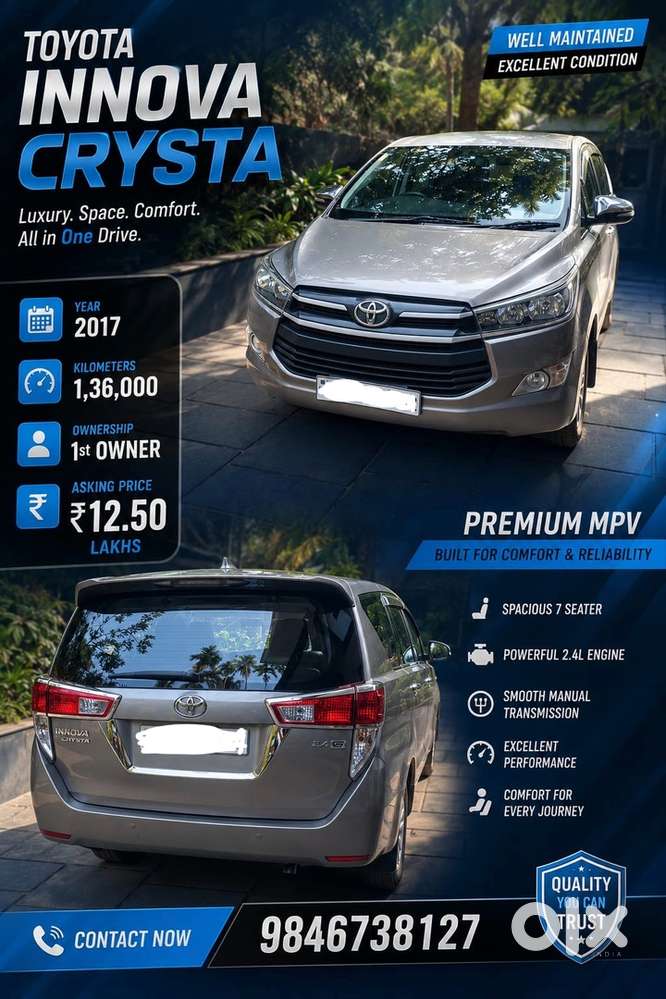 Toyota Innova Crysta 2017 Diesel