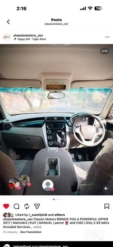 Mahindra Kuv 100 2017 Petrol Good Condition