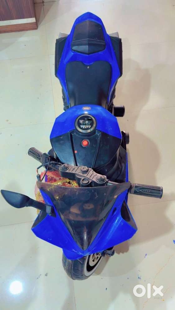 Electric bike blue for boys