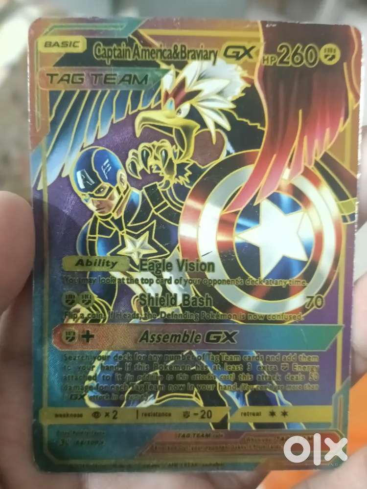 A pokemon rainbow card