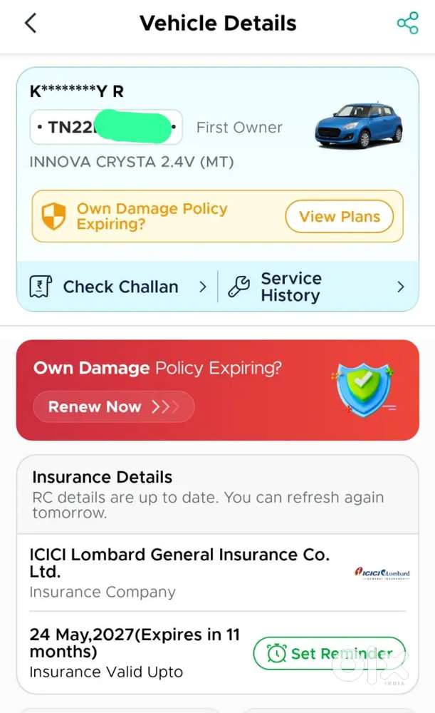Toyota Innova Crysta 2022 Diesel 175000 Km Driven