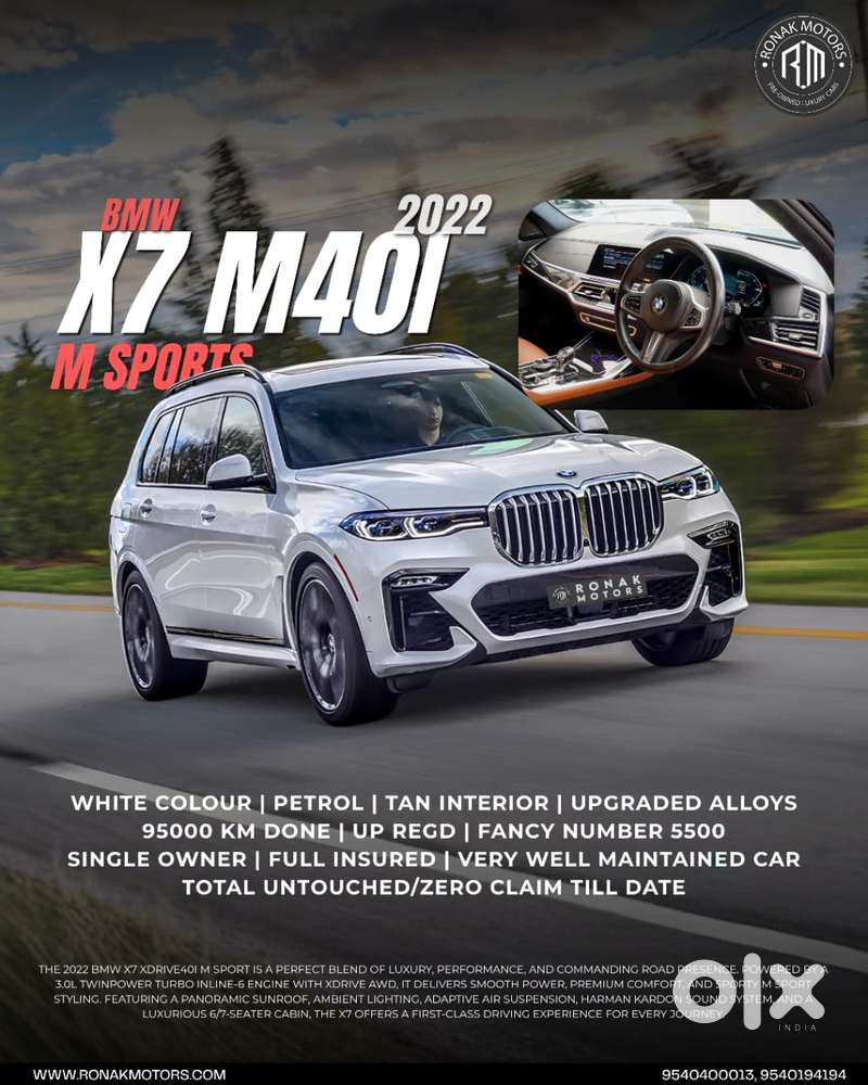 Bmw X7 3.0 Xdrive 40i M Sport, 2022, Petrol