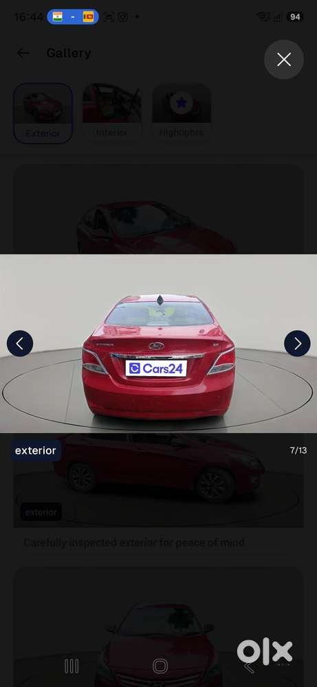 Hyundai Verna 2015 Cng + Petrol