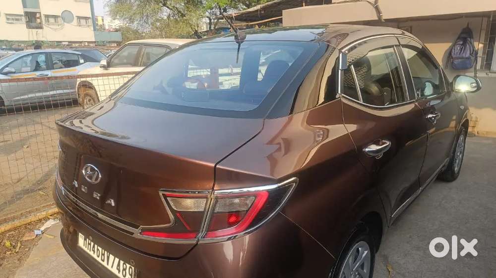 Hyundai Aura S Cng 2021  Company Cng  Full Service History  Single