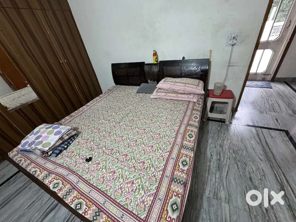 Box bed with mattress