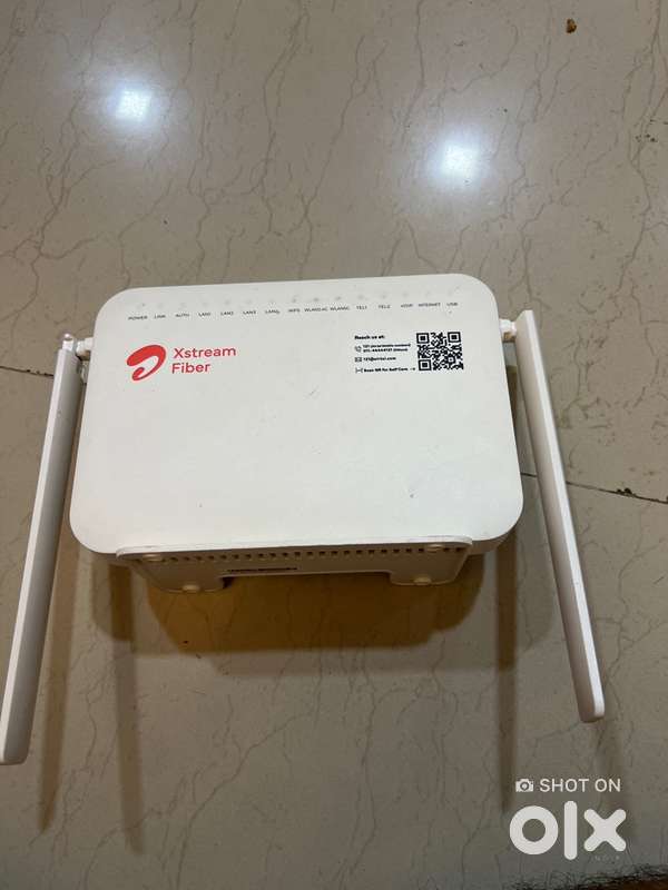 Modem and airtel dth box with remote on sale
