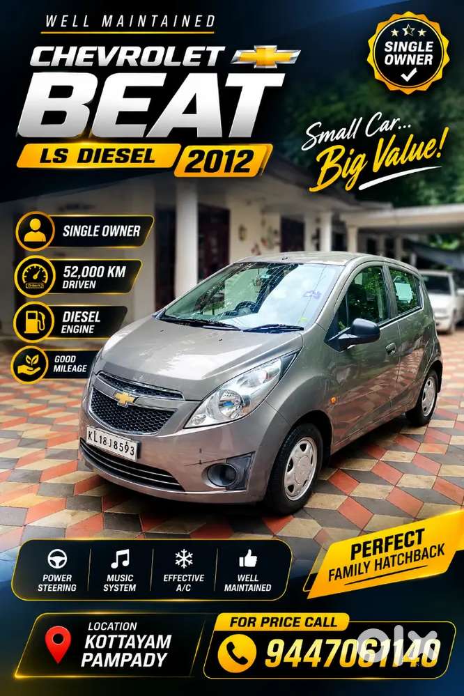 Chevrolet Beat Ls 2012 Diesel 1st Owner