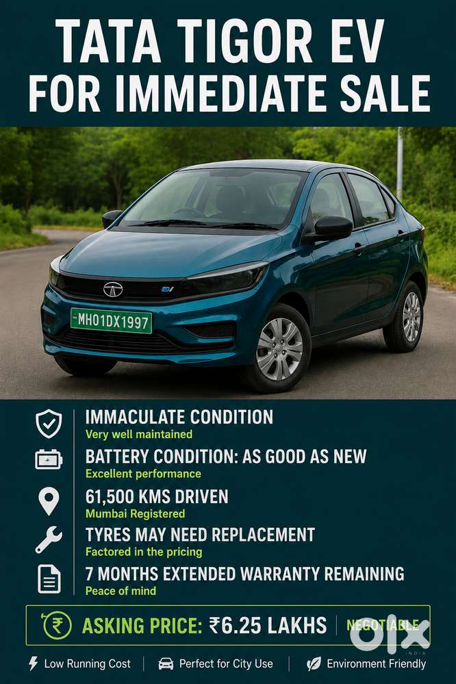 Tata Tigor Ev 2022 Electric Good Condition