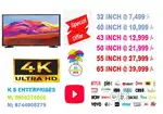 50 INCH SMART LEDTV  @ 21,999 /-