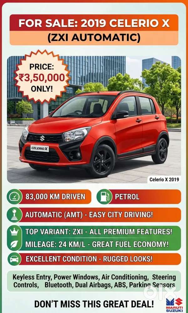 Maruti Suzuki Celerio X 2019 Only Exchange