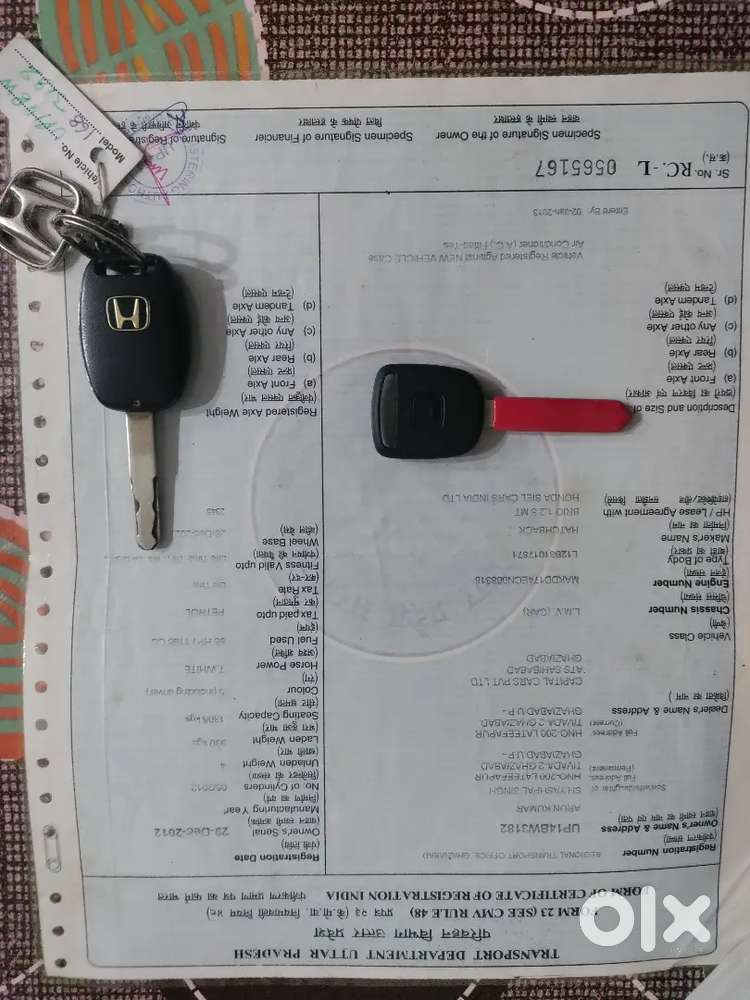 Honda Brio 29 Des 2012 Petrol Mt