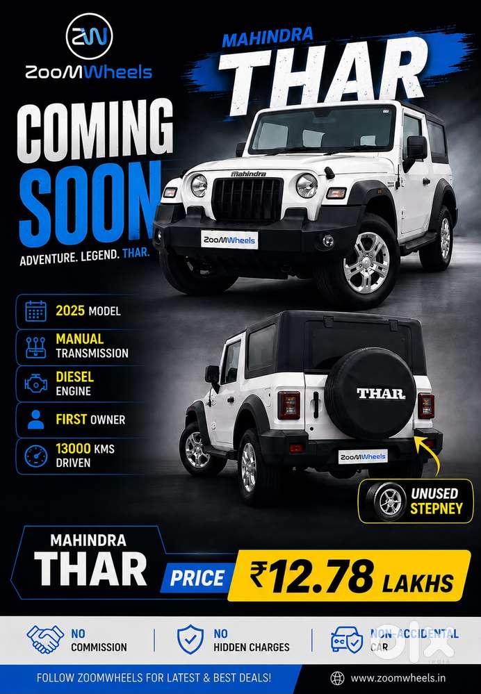Mahindra Thar Lx Hard Top Diesel Mt Rwd, 2025, Diesel