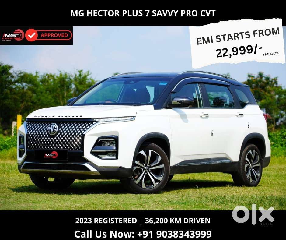 Mg Hector Plus Savvy Pro 1.5 Turbo Petrol Cvt 7 Str, 2023, Petrol