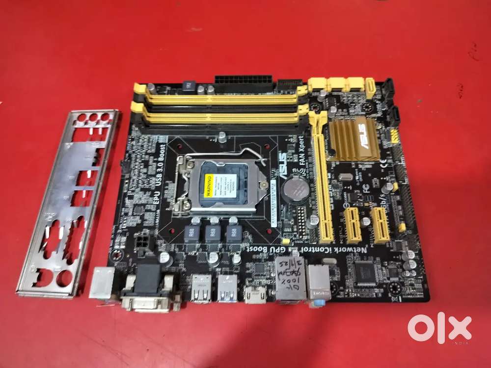 Asus B85M-G motherboard perfect working and new looking condition