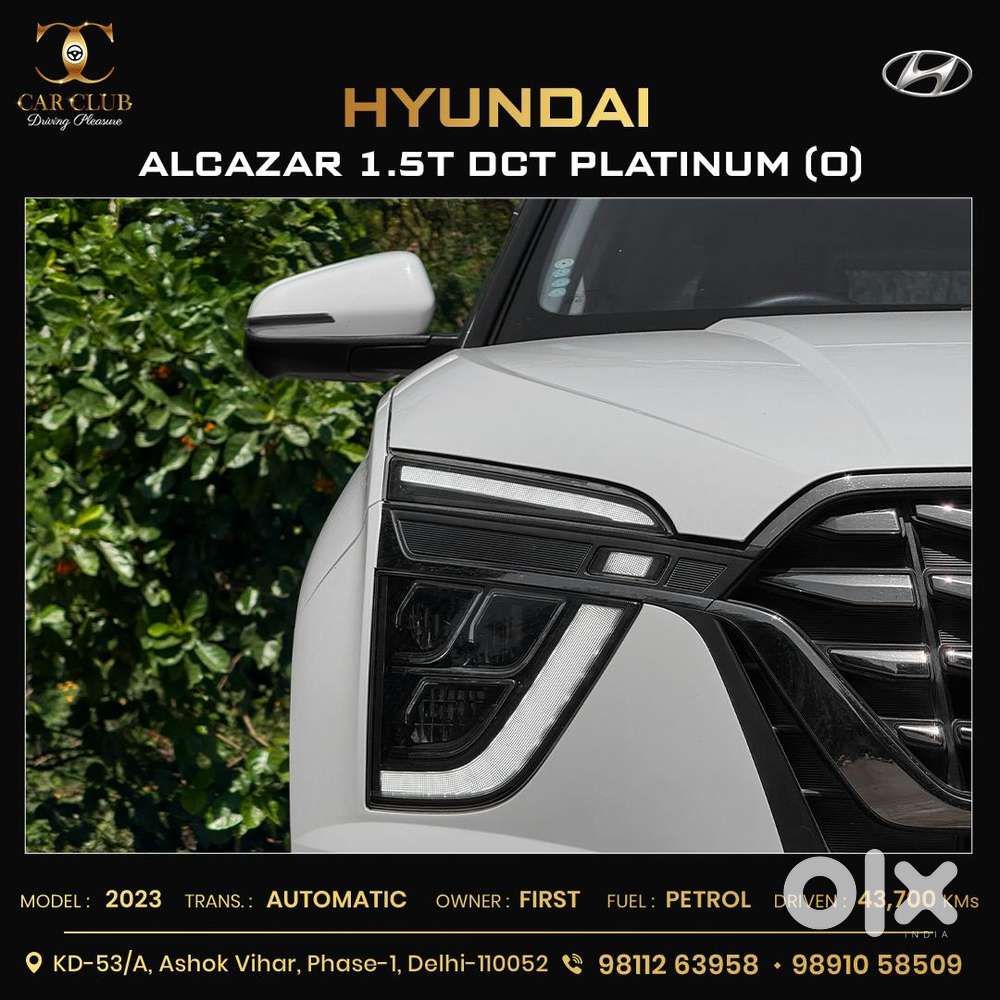 Hyundai Alcazar Platinum (o) 7 Str 1.5 Petrol Dct, 2023, Petrol