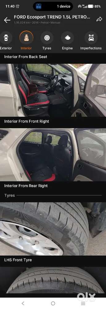 Ford Ecosport 2016 1.5 Petrol Mt