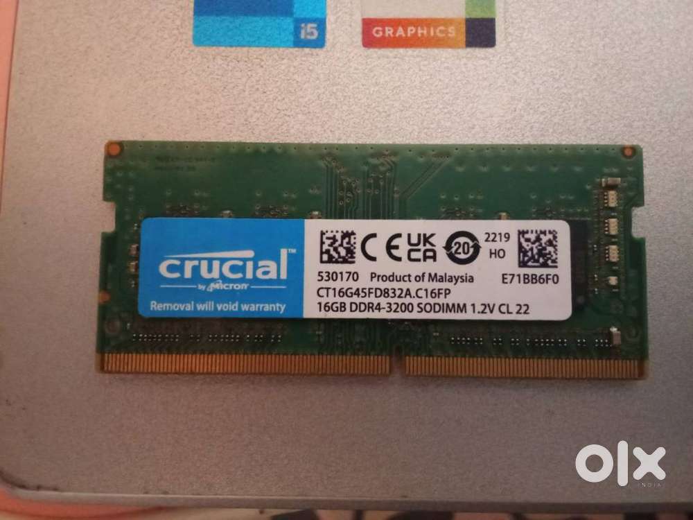 Mémoire RAM Crucial 16GB DDR4-3200 SODIMM - Pour Portable - Boîte Ouverte, Comme Neuf