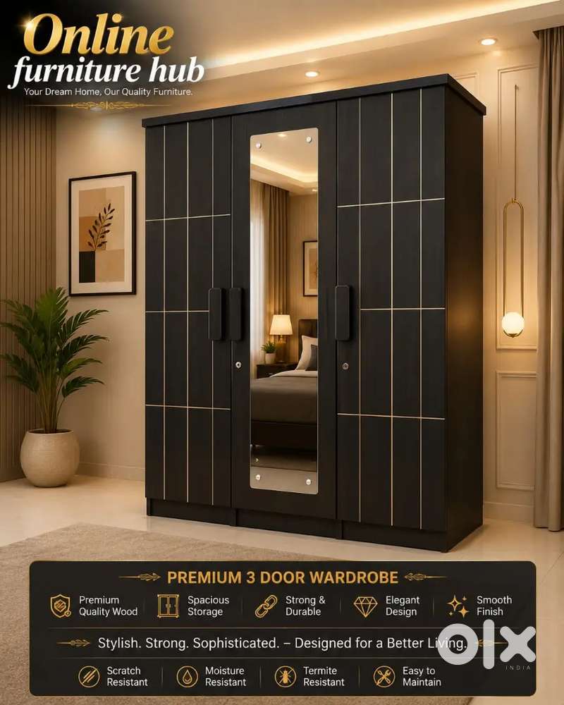 Cupboard 3 doors brand new #672