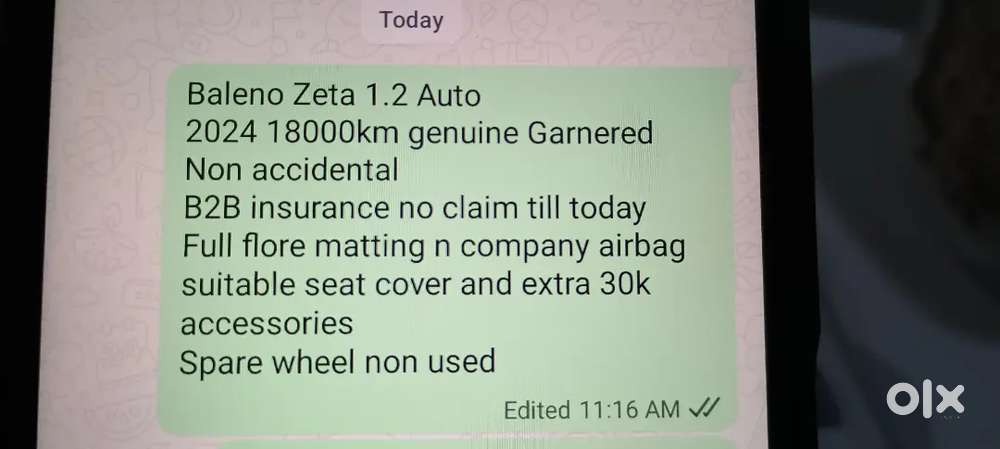 Maruti Baleno Zeta 2024