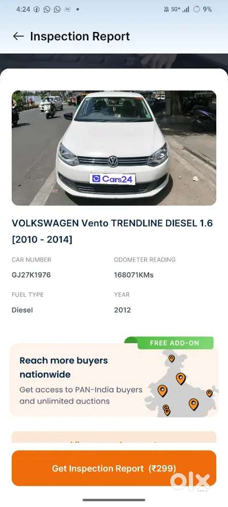 Volkswagen Vento Diesel 2012