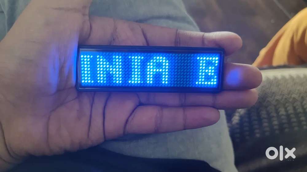 LED Name Board - Rechargeable - Custom Name Tag For Shop / Office /Etc