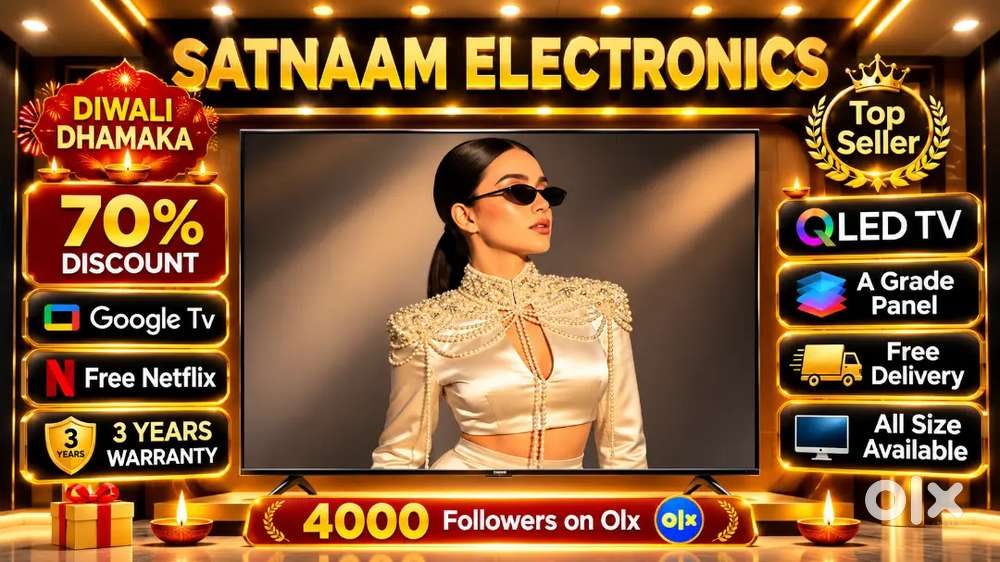 DIWALI OFFER 43 INCH ULTRA SLIM QLED TV WITH EXCHANGE OFFER 3 YEARS