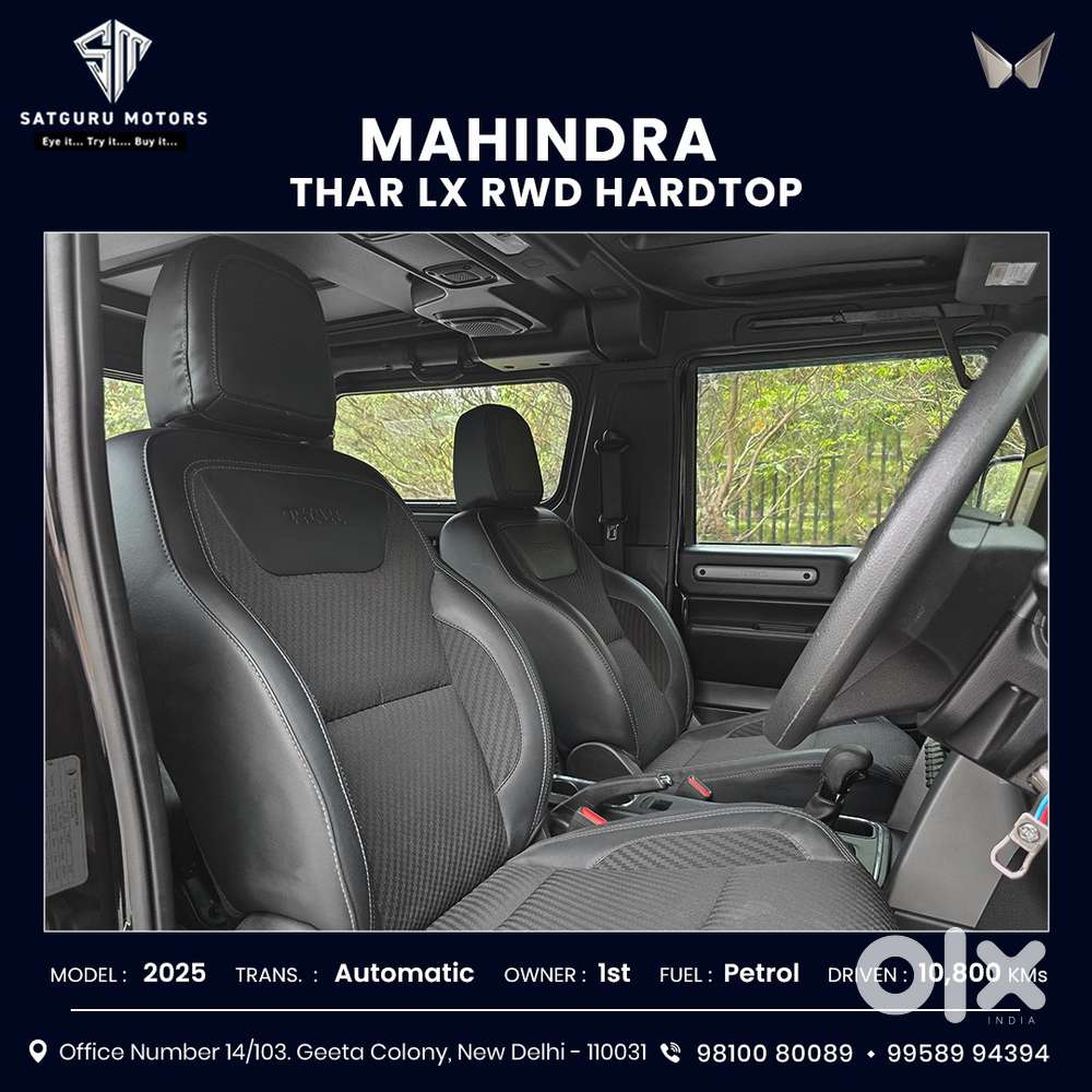 Mahindra Thar 2.0 Lx Hard Top Petrol At 4 Rwd, 2025, Petrol