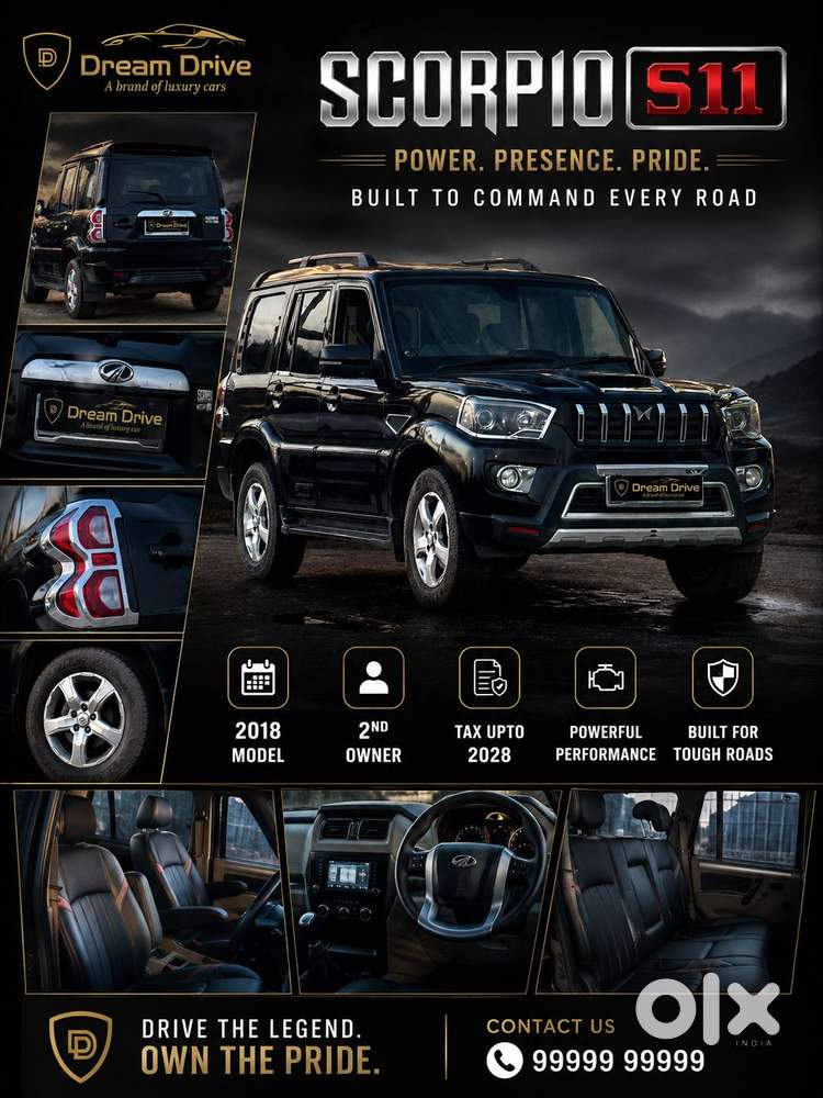 Mahindra Scorpio S11 Mt 7s, 2018, Diesel