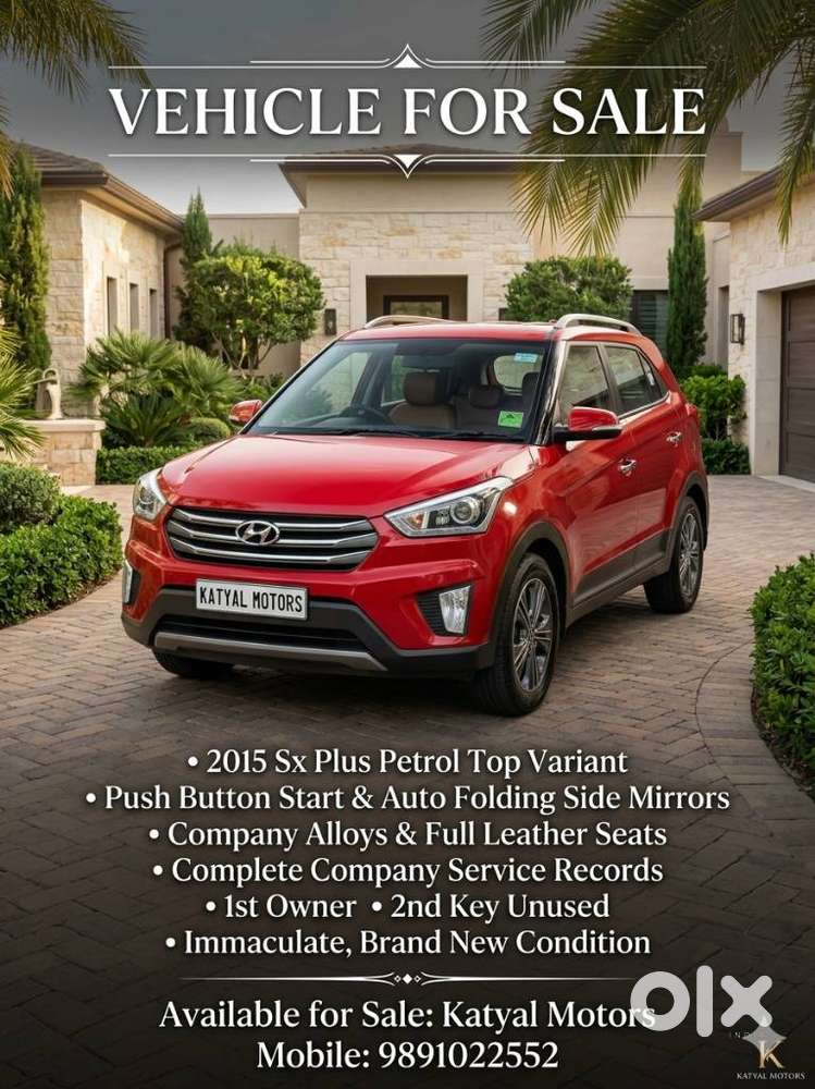 Hyundai Creta 1.6 Sx Plus, 2015, Petrol