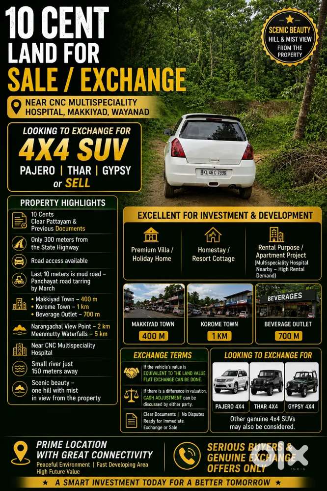 10 Cents Plot For Exchange With Gypsy Or Thar Crde 4x4
