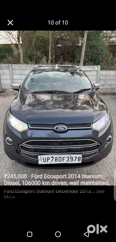 Ecosport Titanium Dec 2013 Owner 3rd 106000 Km Driven Diesel Good Car