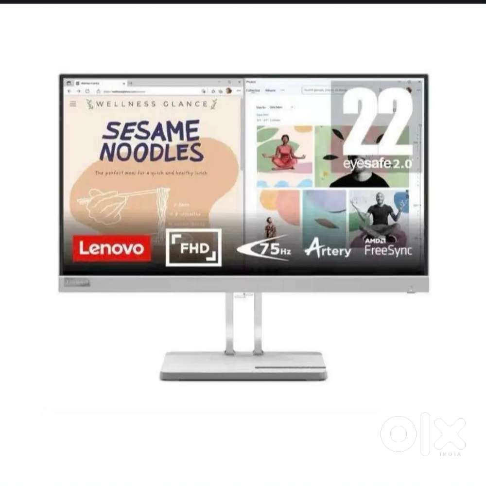 Lenovo L22e-40 22-inch FHD Monitor  75Hz  AMD FreeSync  HDMI