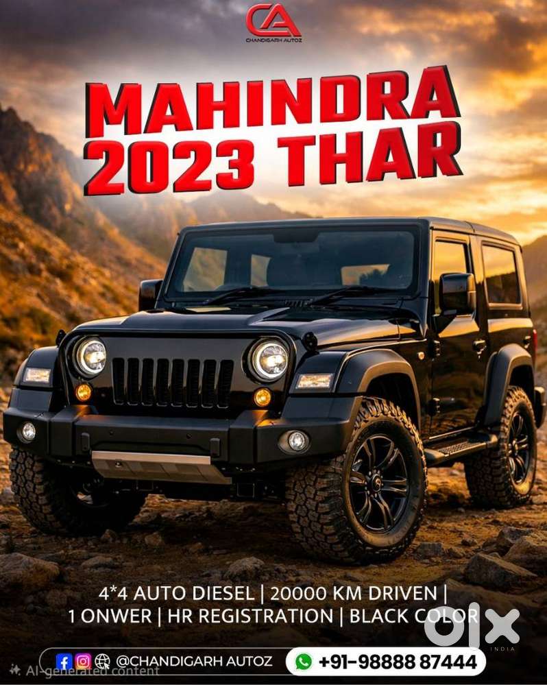 Mahindra Thar Lx D At 4wd Ht, 2023, Diesel
