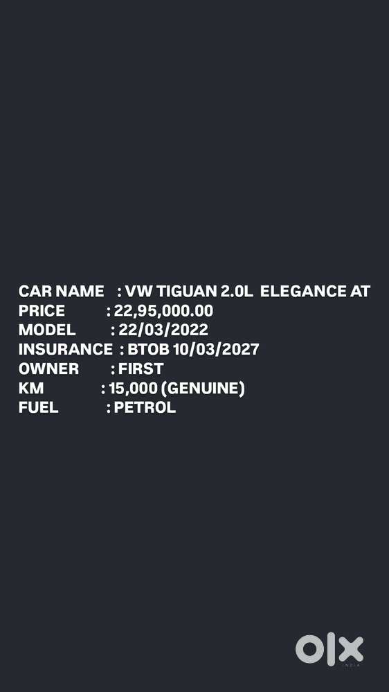 Volkswagen Tiguan 2.0 Elegance Tsi Dsg, 2022, Petrol