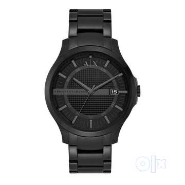 Armani Exchange Men Watch Hampton Round Black NEW LIKE AX2104