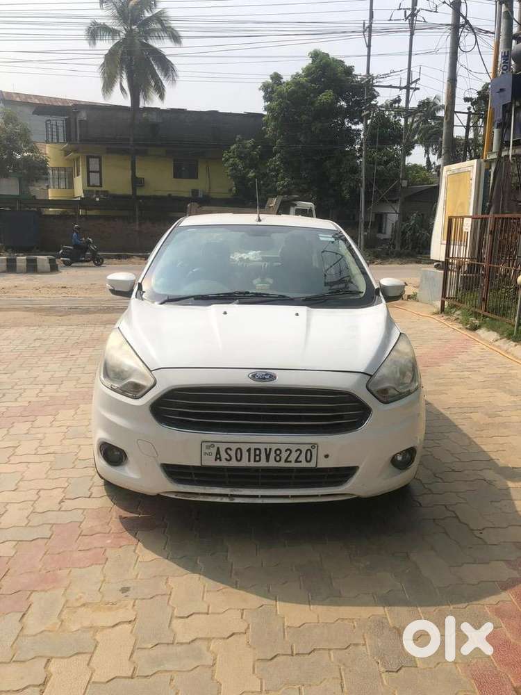 Ford Figo Aspire White Colour 2016 Diesel In Good Condition