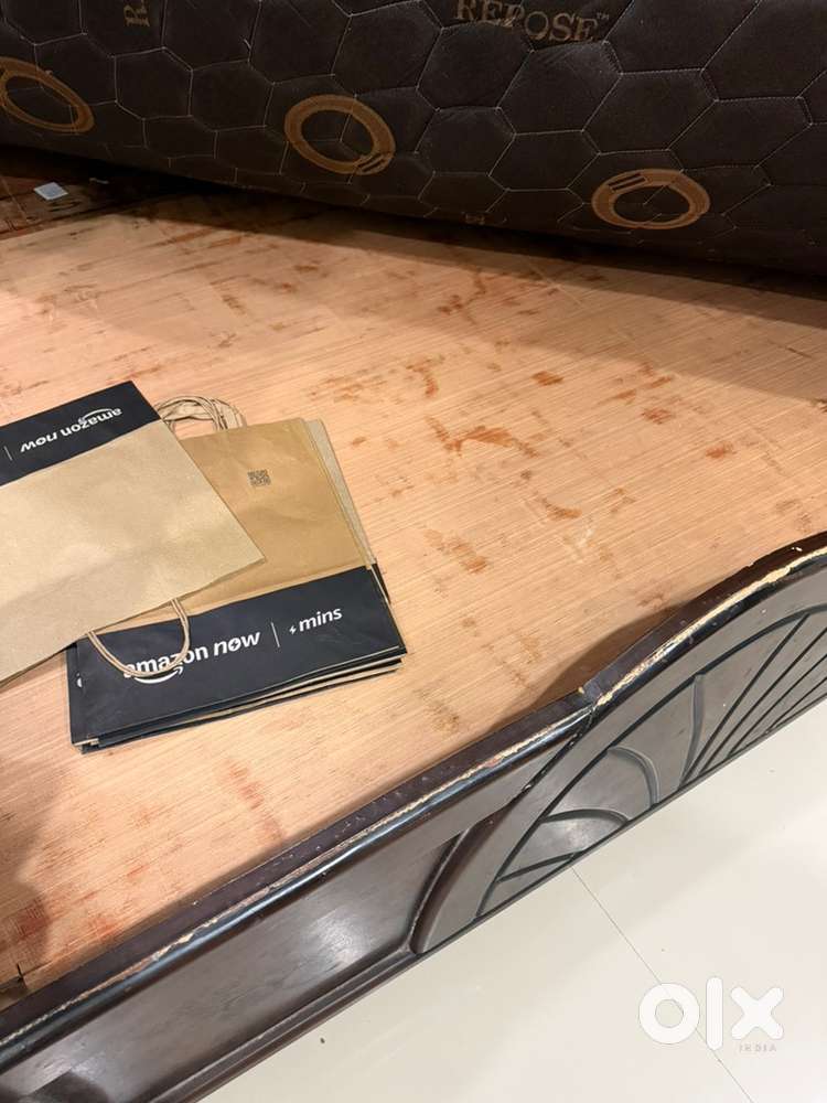 Solid wooden bed (with ply frame)