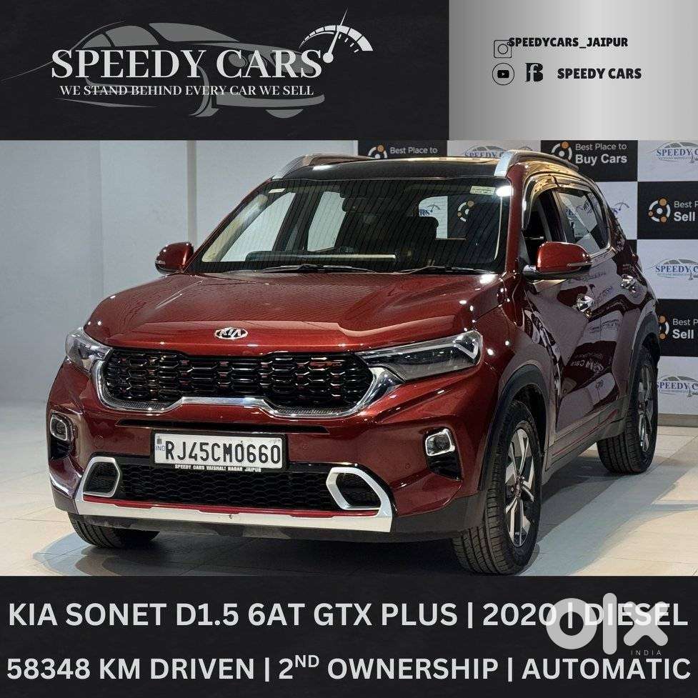 Kia Sonet 1.5 Gtx Plus Diesel At Dt, 2020, Diesel
