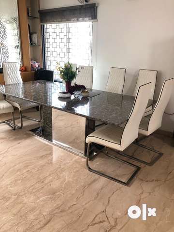 Marble dining discount table and chairs