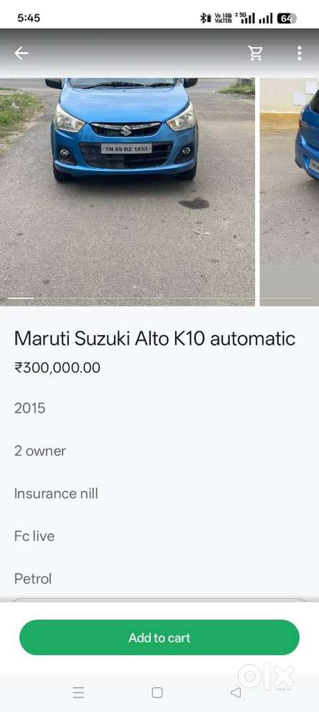 Maruti Suzuki Alto K10, 2015, Petrol