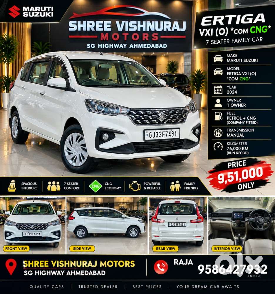 Maruti Suzuki Ertiga Vxi (o) Cng, 2024, Cng & Hybrids
