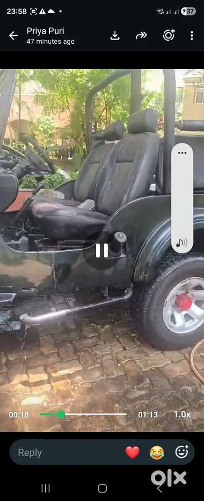 Mahindra Open Jeep 1986 Diesel Modifies Black