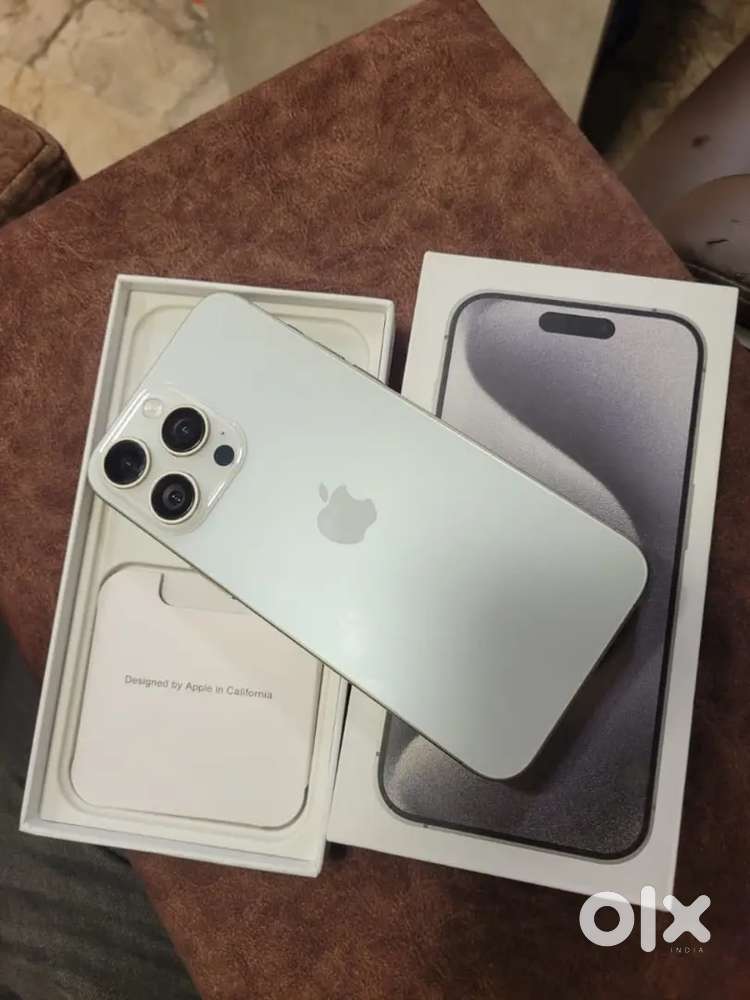 APPLE IPHONE 15PROMAX WHITE COLOR 256GB CONDITION LIKE NEW BOX BILL AL