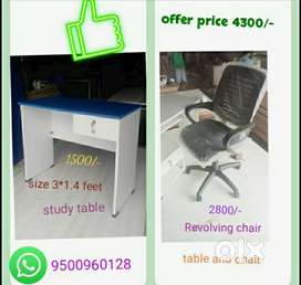 Office table best sale chair olx