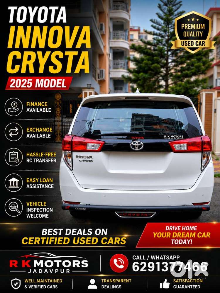 Toyota Innova Crysta 2.4 Gx Limited Edition 8 Str, 2025, Diesel