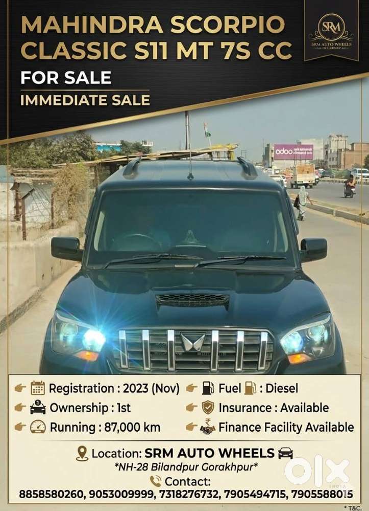 Mahindra Scorpio Classic 2.2 S 11 Mt 7 Cc, 2023, Diesel