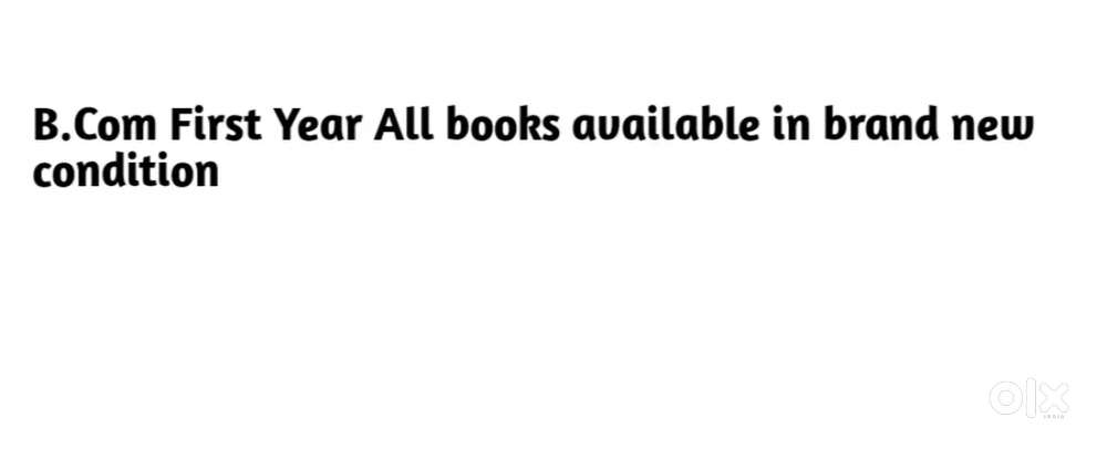 Allahabad university 1st year BCOM books
