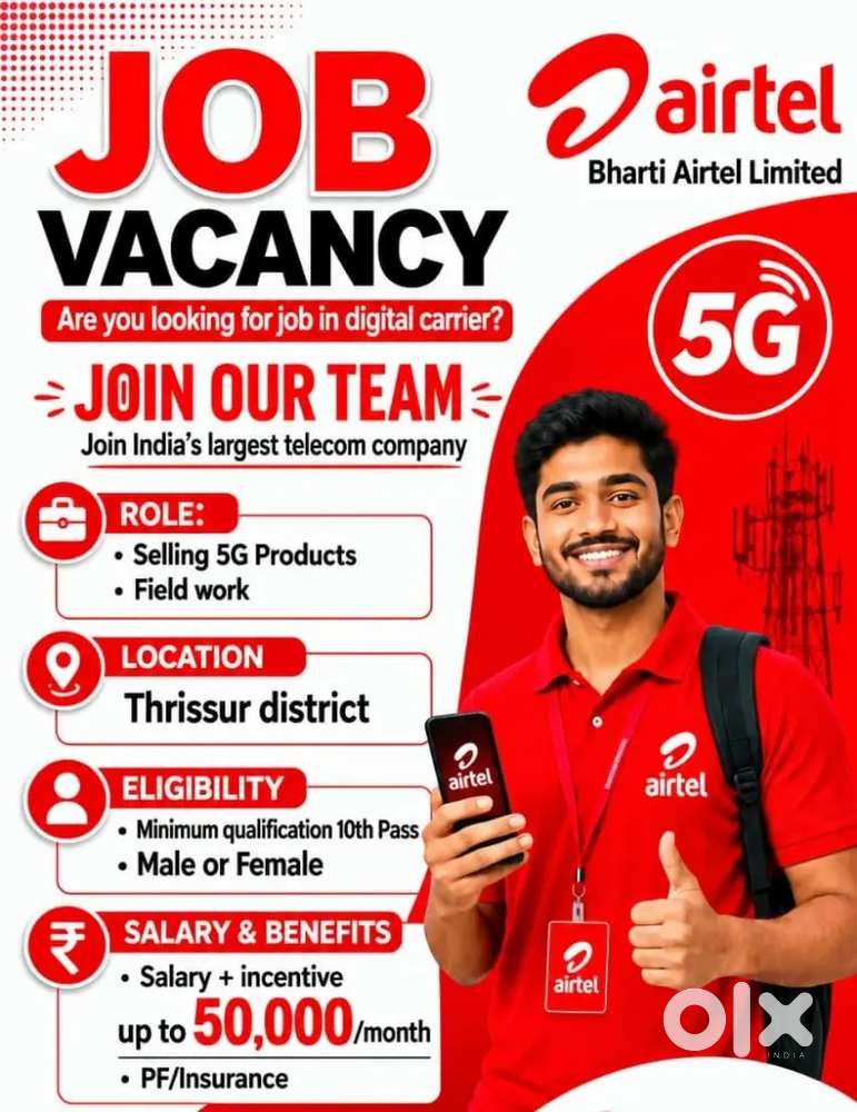 Airtel 5G Field Sales Job